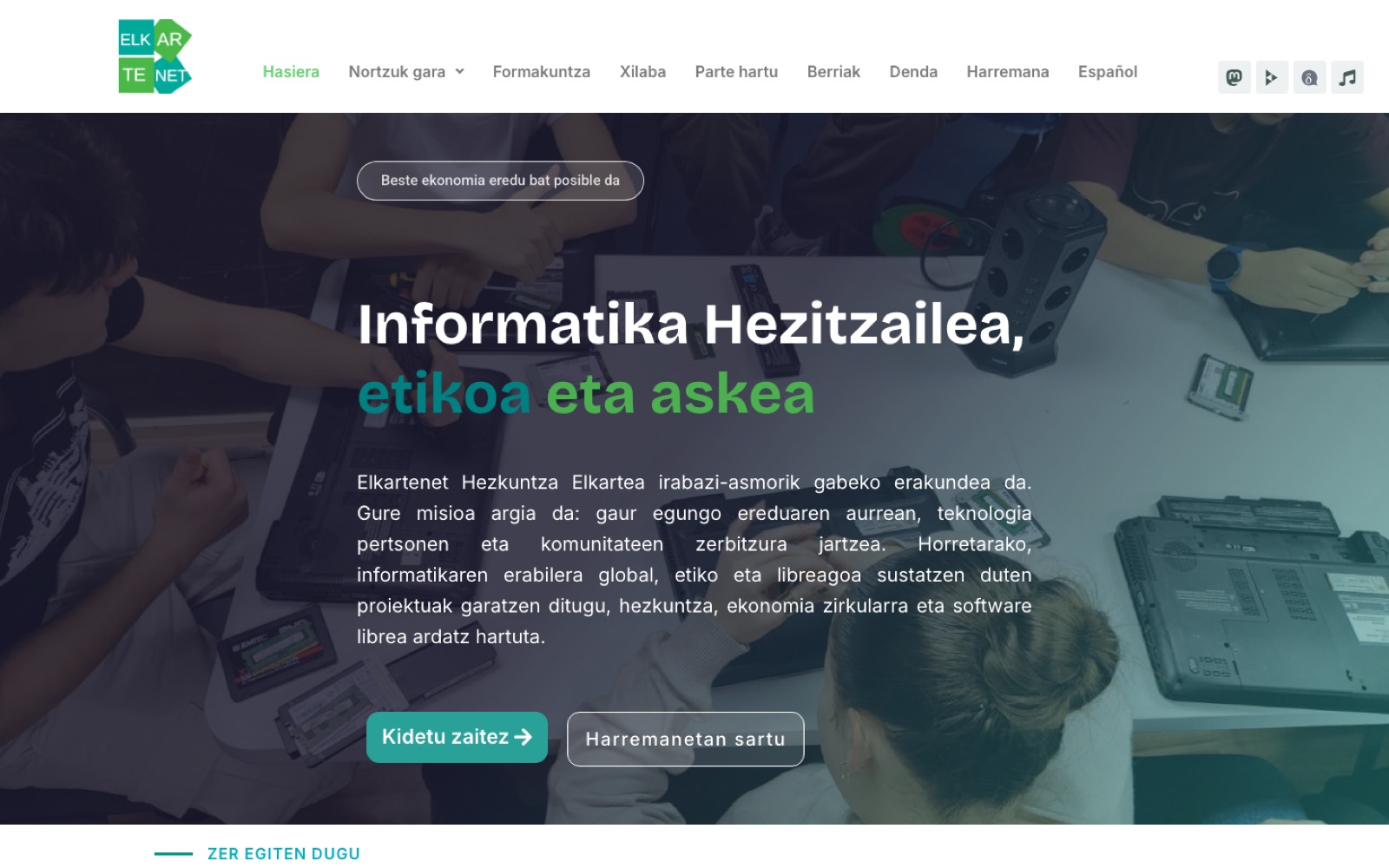 Web de Elkartenet